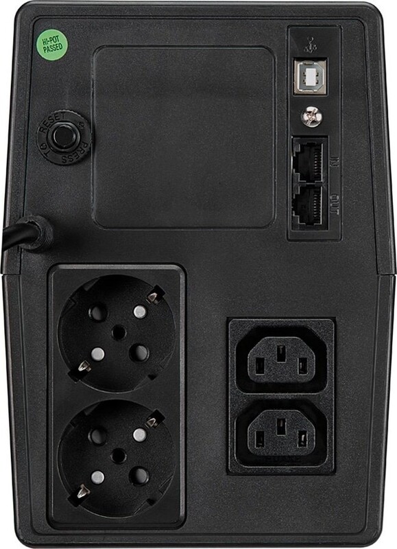Джерело безперебійного живлення FSP 1500VA/900W, LCD 2хSchuko, 2хIEC (PPF9003108)