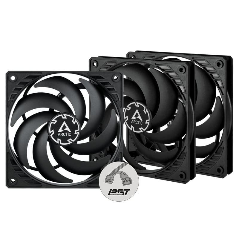 Вентилятор Arctic P12 Slim PWM PST - 3 Pack (ACFAN00275A)