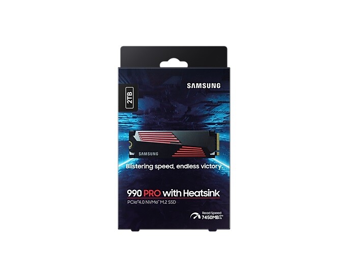 Накопитель SSD 2TB Samsung 990 PRO M.2 PCIe 4.0 x4 V-NAND TLC (MZ-V9P2T0CW)