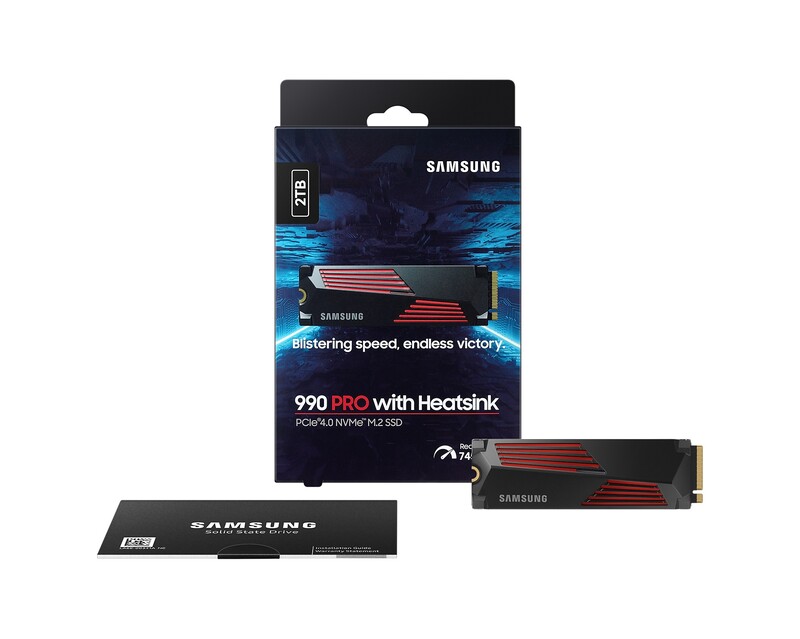 Накопитель SSD 2TB Samsung 990 PRO M.2 PCIe 4.0 x4 V-NAND TLC (MZ-V9P2T0CW)
