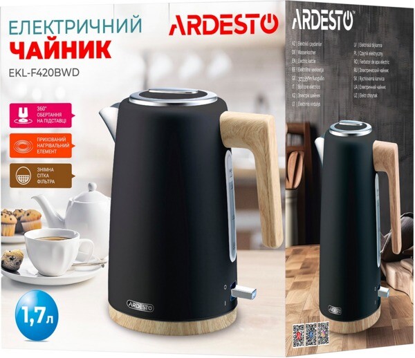 Электрочайник Ardesto EKL-F420BWD