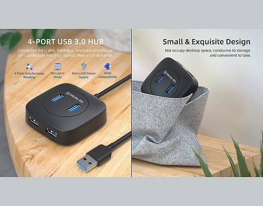 USB-хаб REAL-EL HQ-187 4 ports