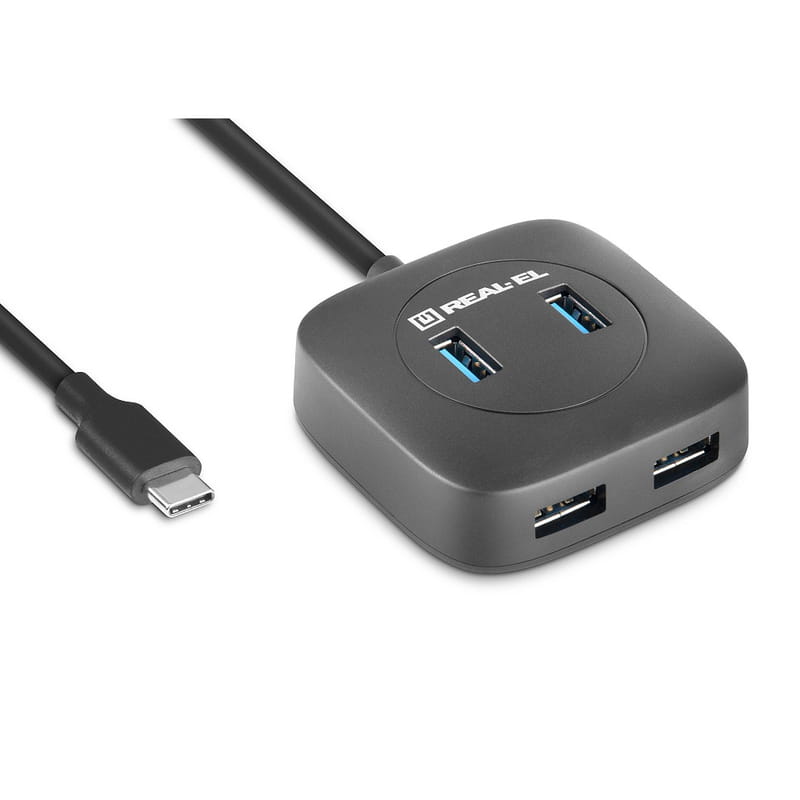USB-хаб REAL-EL CQ-407 4 ports
