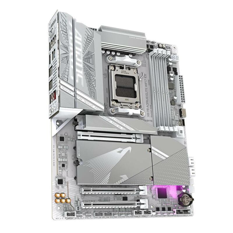 Материнська плата Gigabyte X870 Aorus Elite WiFi7 Ice Socket AM5