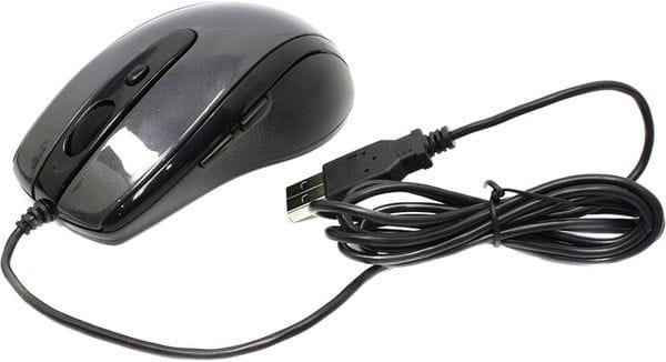 Мышь A4Tech N-708X Glossy Grey