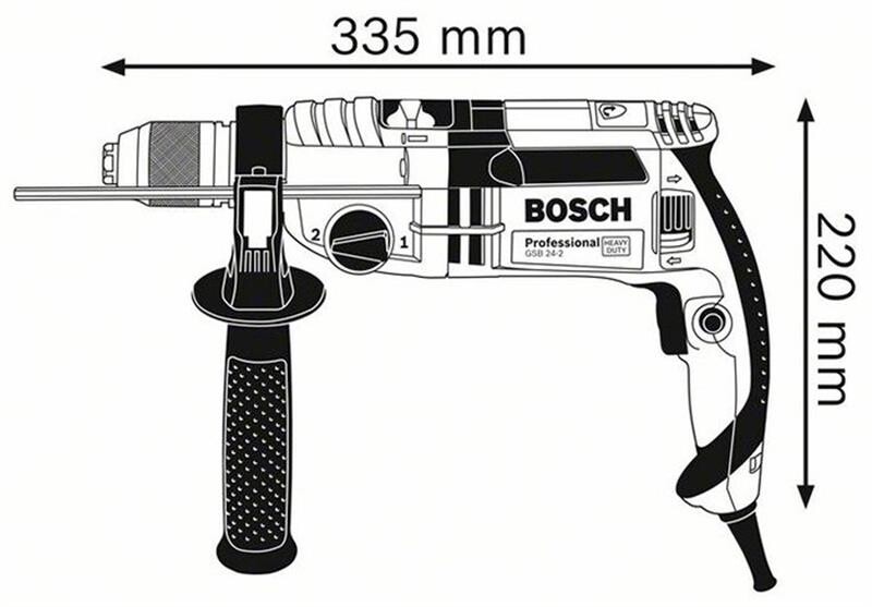 Електродриль Bosch GSB 24-2 БЗП (060119C801)