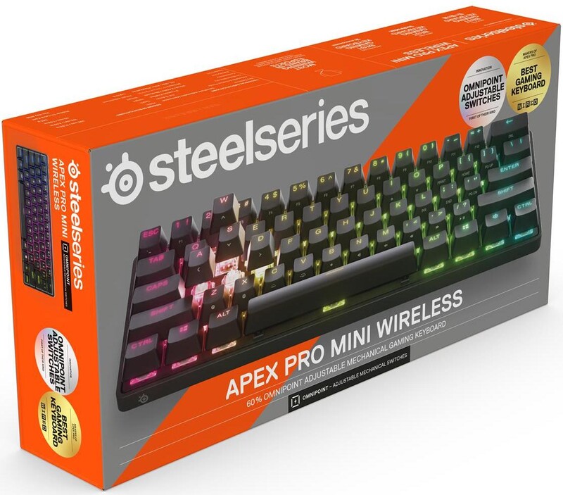 Клавiатура бездротова SteelSeries Apex Pro Mini Wireless Black (64842)