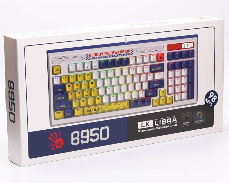 Клавиатура Bloody B950 RGB Warrior Blue