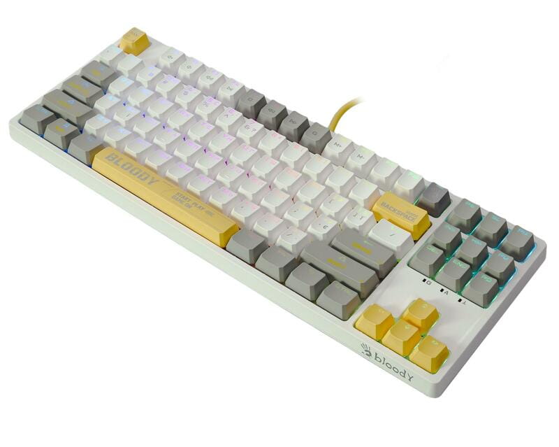 Клавиатура Bloody S87 Energy White
