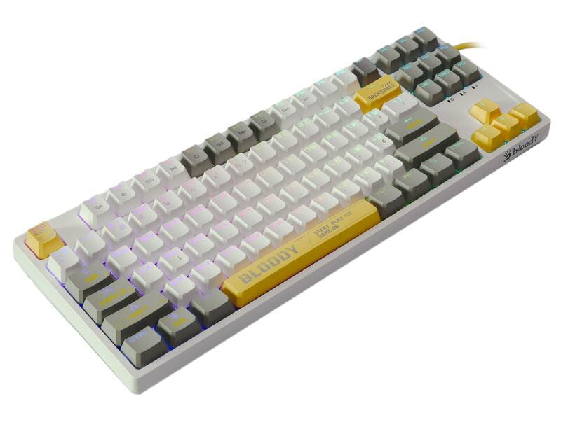 Клавиатура Bloody S87 Energy White