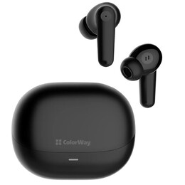 Bluetooth-гарнитура СolorWay Slim TWS-1 Earbuds Long Life Black (CW-TWS1BK1)