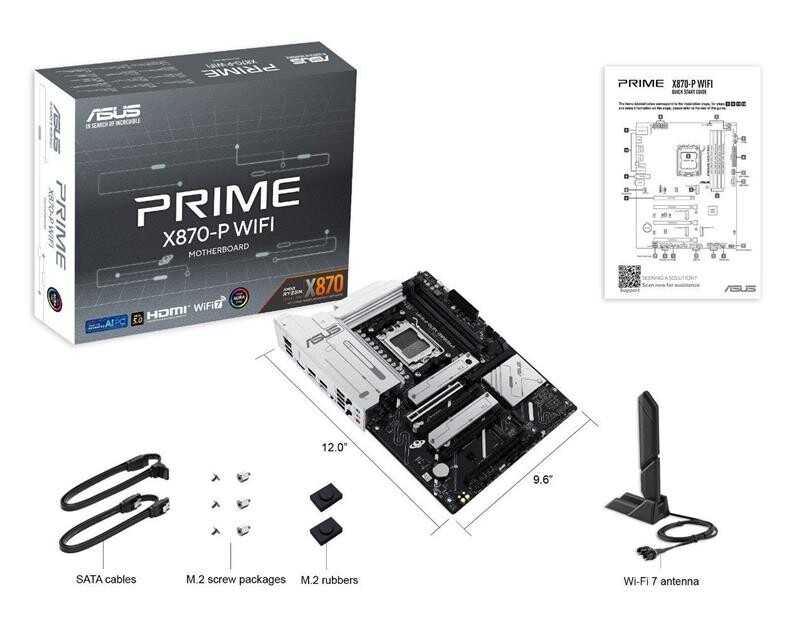 Материнская плата Asus Prime X870-P WiFi Socket AM5