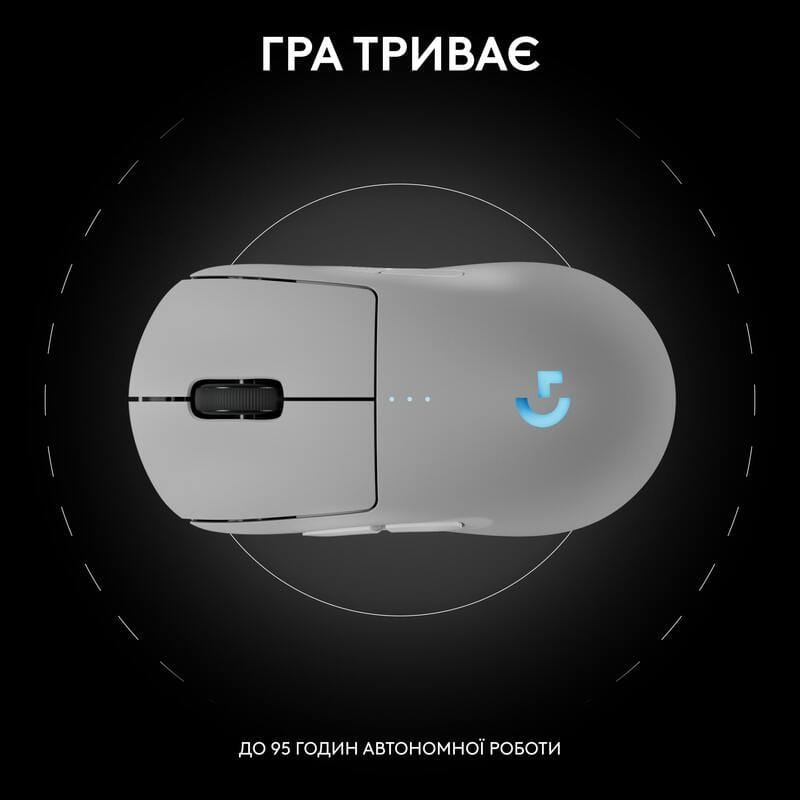 Миша бездротова Logitech G Pro 2 Lightspeed White (910-007302)