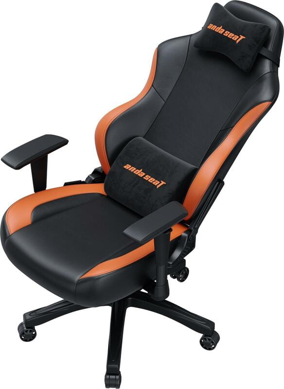 Кресло для геймеров Anda Seat Luna Size L PVC Black/Orange (AD18-48-BO-PV)