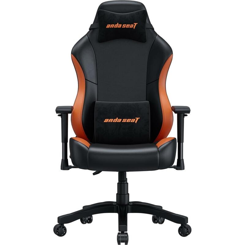 Кресло для геймеров Anda Seat Luna Size L PVC Black/Orange (AD18-48-BO-PV)