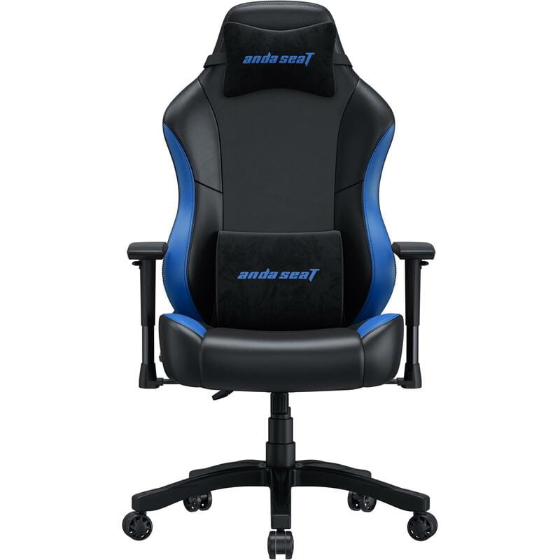 Кресло для геймеров Anda Seat Luna Size L PVC Black/Blue (AD18-48-BS-PV)