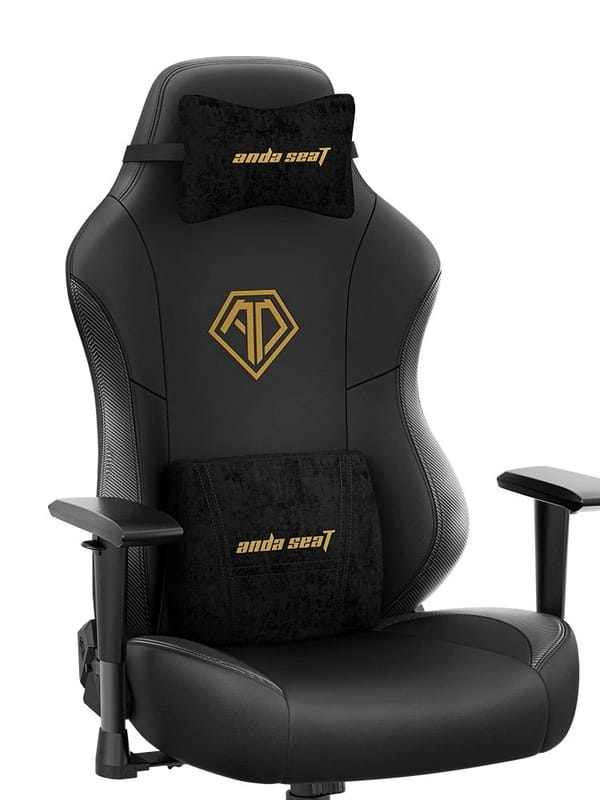 Кресло для геймеров Anda Seat Phantom 3 Size L Black/Gold (AD18Y-06-B-PV/C)