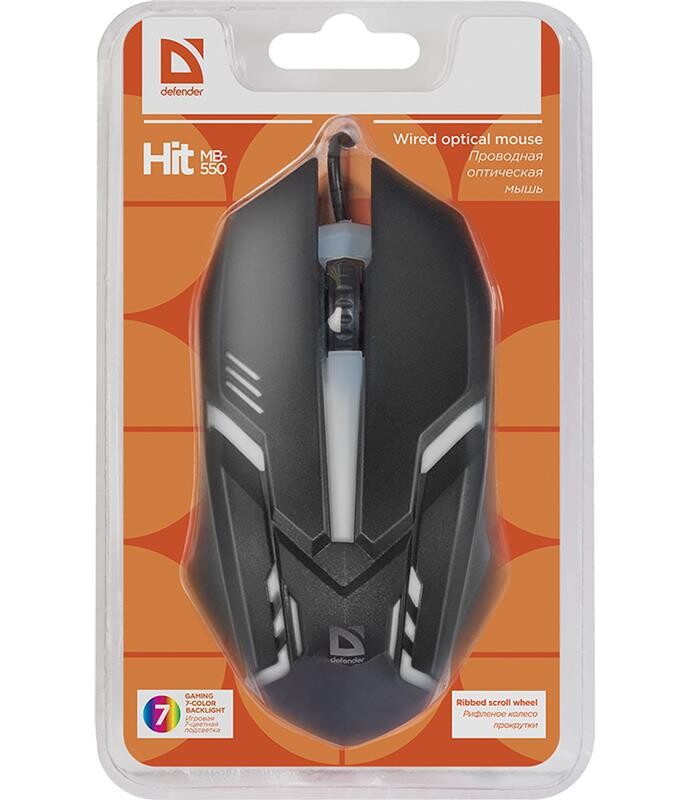 Мышь Defender Hit MB-550 Black (52550)