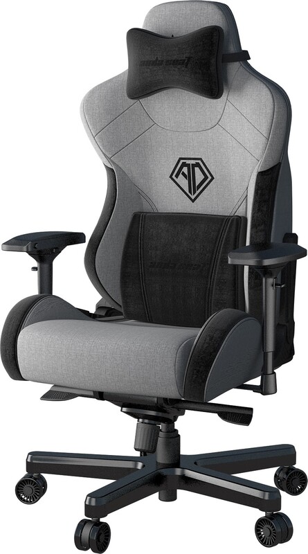 Кресло для геймеров Anda Seat T-Pro 2 Size XL Linen Grey/Black (AD12XLLA-01-GB-F)