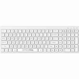 Клавиатура беспроводная OfficePro SK985W Bluetooth White