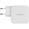 Фото - Мережевий зарядний пристрій Choetech USB Type-C, USB Type-A 65W PD 3.0 QC 3.0 White (PD8002) | click.ua