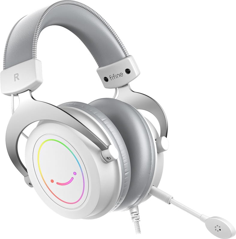 Гарнитура Fifine RGB H3W White