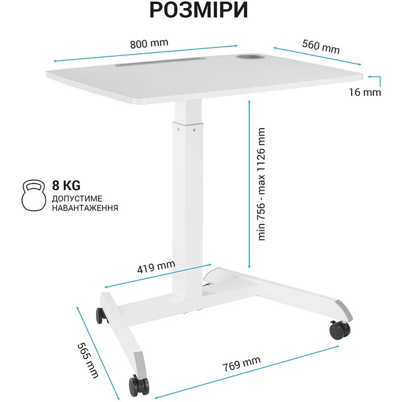 Компьютерный стол OfficePro ODM380W