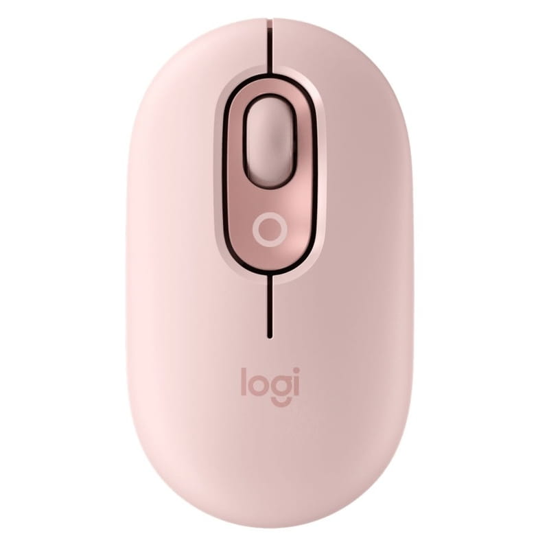 Мышь беспроводная Logitech Pop Mouse with Emoji Rose (910-007413)