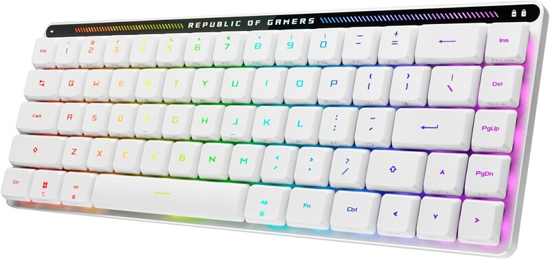Клавиатура беспроводная Asus ROG Falchion RGB WL BT White (90MP03EC-BKMA10)