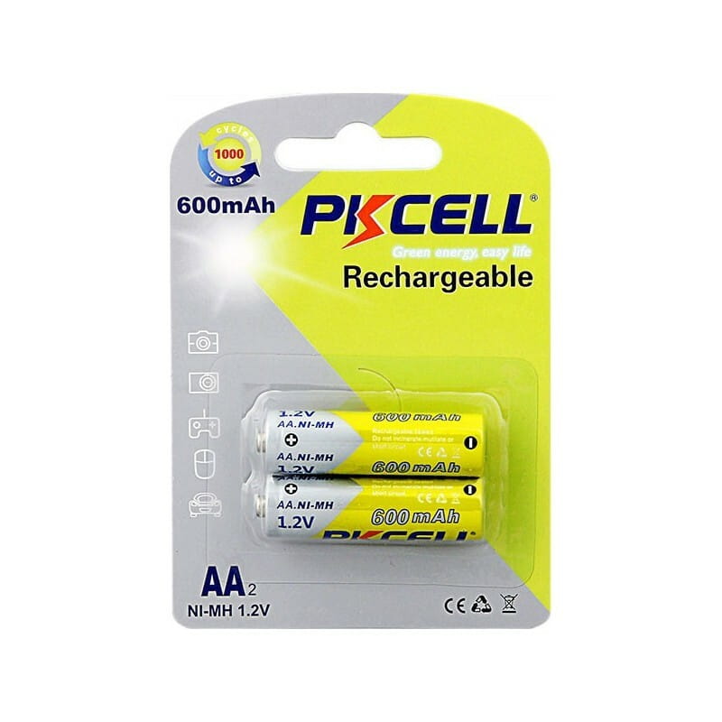 Акумулятор PKCELL Ni-MH AA/HR06 600 mAh BL 2шт
