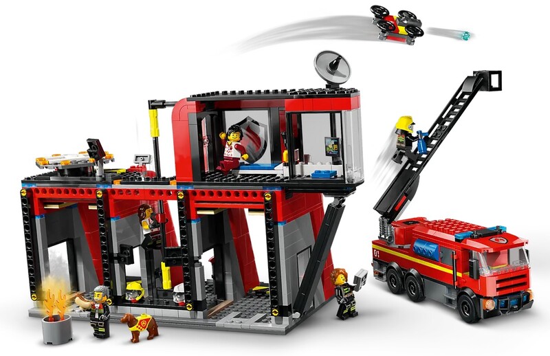 Конструктор LEGO City Пожарное депо с пожарной машиной (60414)