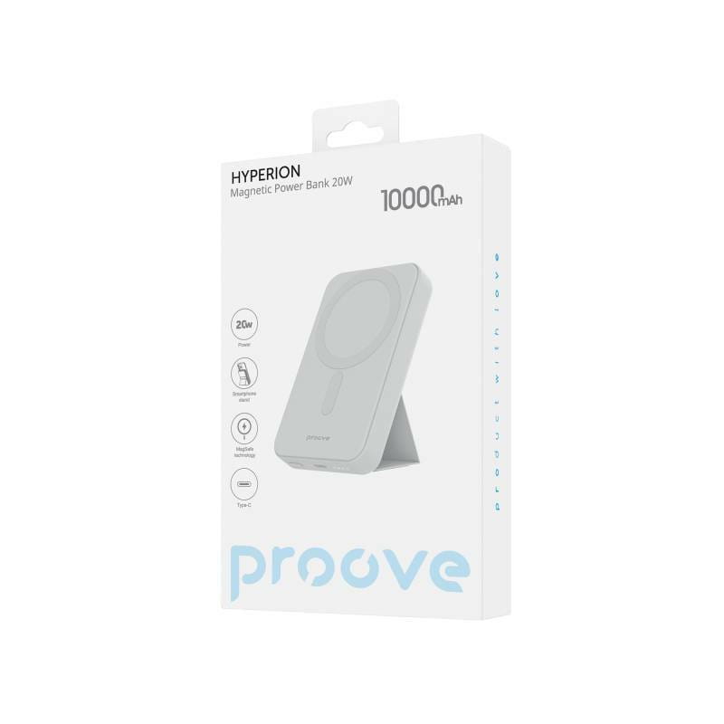 Універсальна мобільна батарея Proove Hyperion MagSafe 20W 10000mAh White (PBHP15020002)