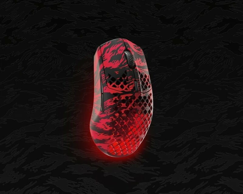 Мышь беспроводная SteelSeries Aerox 3 Wireless Faze Clan Edition Black/Red (62609)
