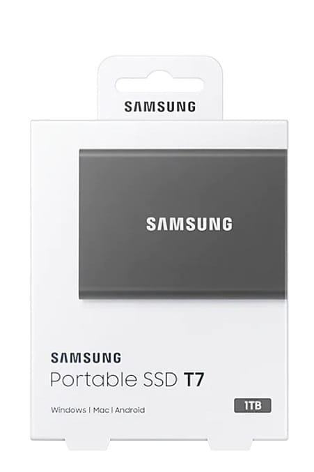 Накопичувач зовнішній SSD 4TB Samsung T7 Titan Gray (MU-PC4T0T/WW)
