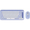 Фото - Комплект (клавиатура, мышь) беспроводной Logitech Pop Icon Combo Lilac (920-013078) | click.ua