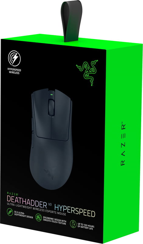 Мышь беспроводная Razer DeathAdder V3 Hyperspeed Black (RZ01-05140100-R3G1)