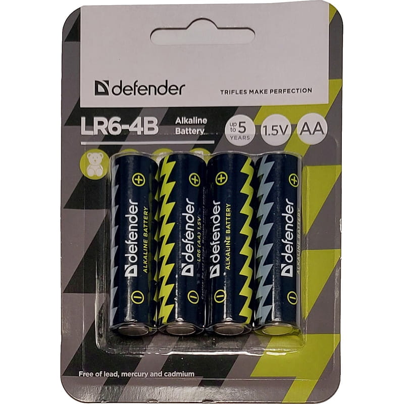 Батарейка Defender Alkaline AA/LR06 BL 4шт (56012)