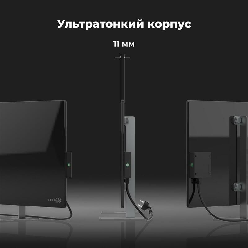 Инфракрасный обогреватель AENO Premium Eco Smart Heater Black (AGH0002S)