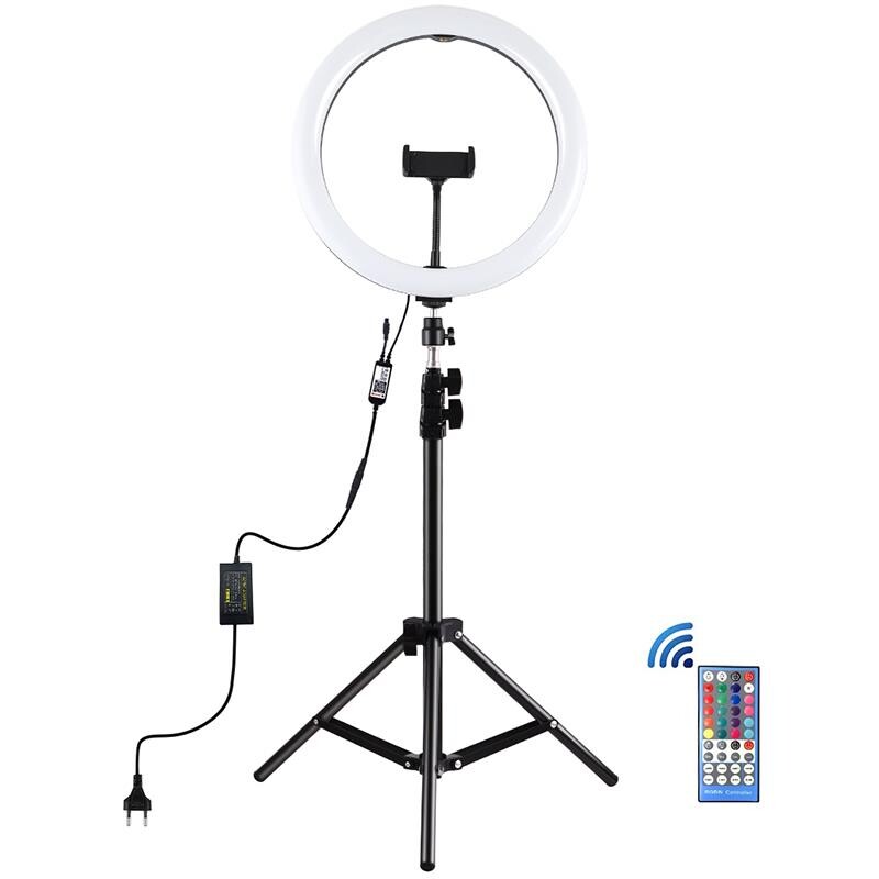 Кольцевая LED-лампа Puluz PKT3050EU 12" + штатив 1.1 м (PKT3050EU)