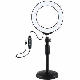 Кільцева USB RGBW LED-лампа Puluz PKT3047B 6.2" + настільне кріплення (PKT3047B)
