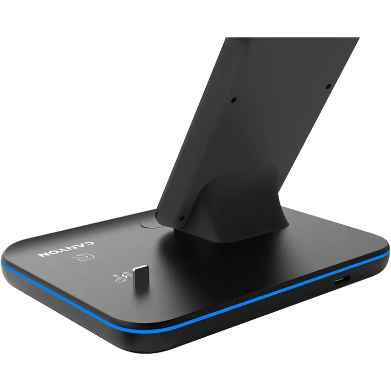 Бездротовий зарядний пристрій Canyon WS-302 15W 3in1 Black (CNS-WCS302B)