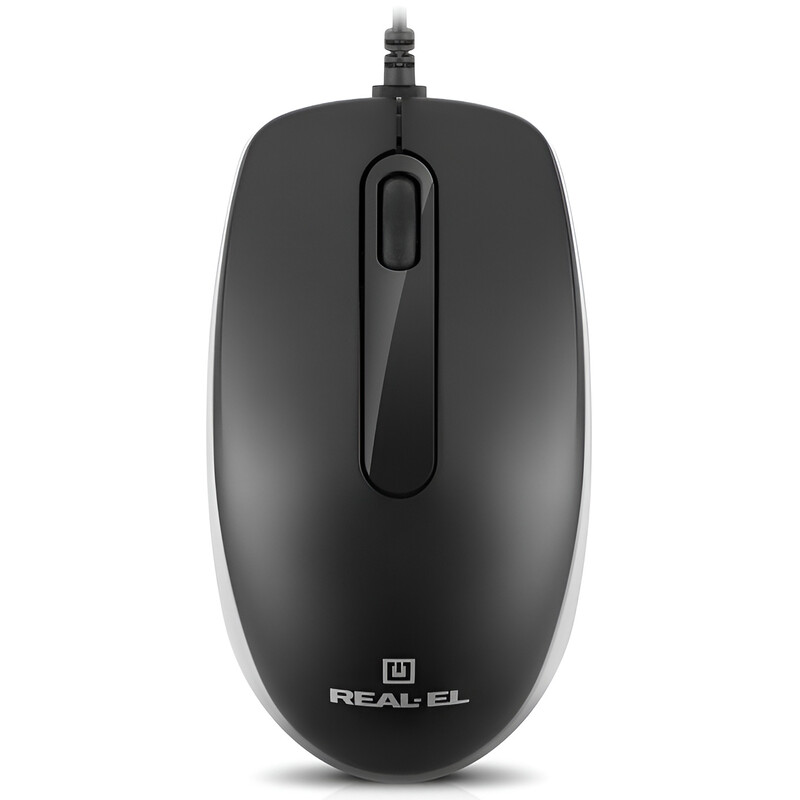 Мышь REAL-EL RM-215 Black (EL123200037)