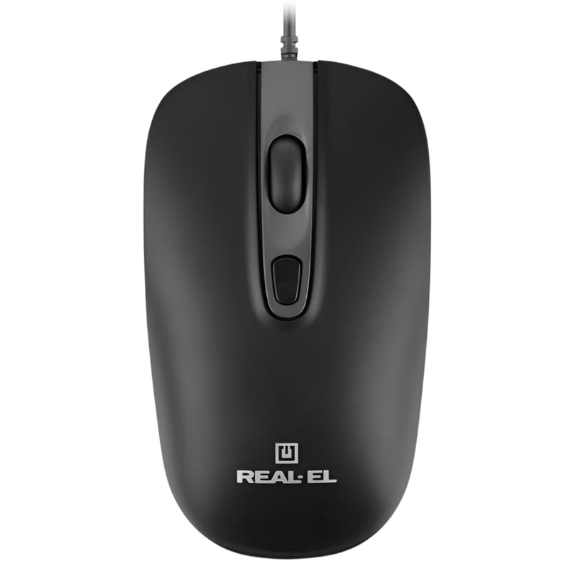 Мышь REAL-EL RM-222 Black (EL123200040)