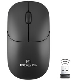 Миша бездротова REAL-EL RM-311 W Black