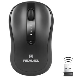 Миша бездротова REAL-EL RM-450W Black