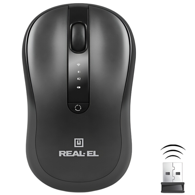 Миша бездротова REAL-EL RM-450W Black