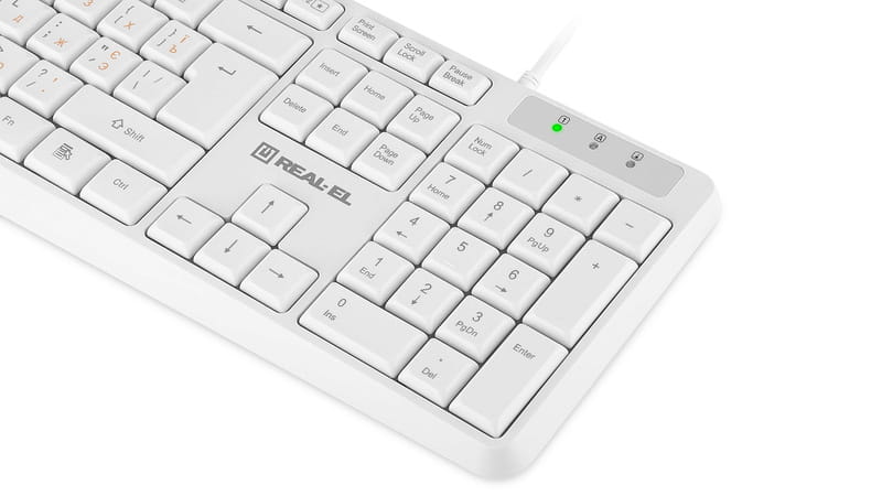 Клавиатура REAL-EL RK-513 White