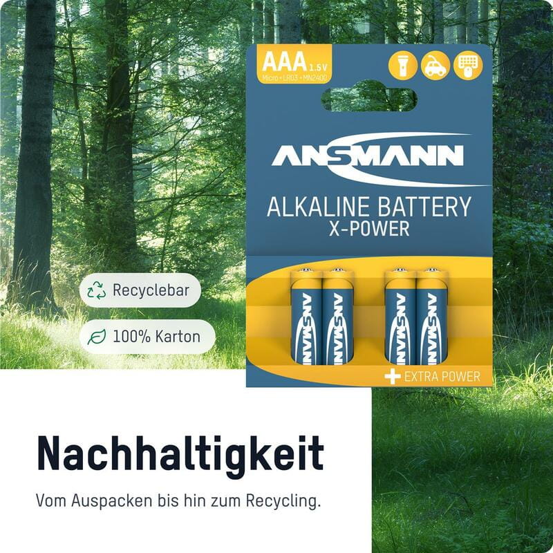 Батарейка Ansmann X-Power AAA/LR03 BL 4шт