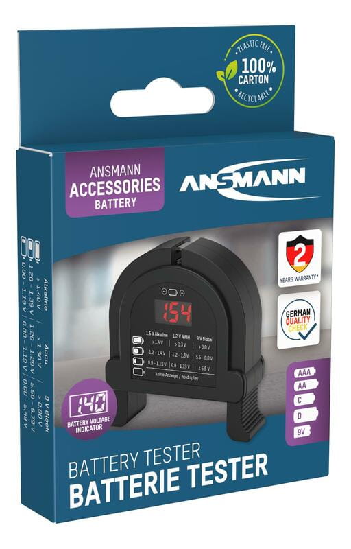 Тестер Ansmann для акумуляторів та батарейок (4000001)