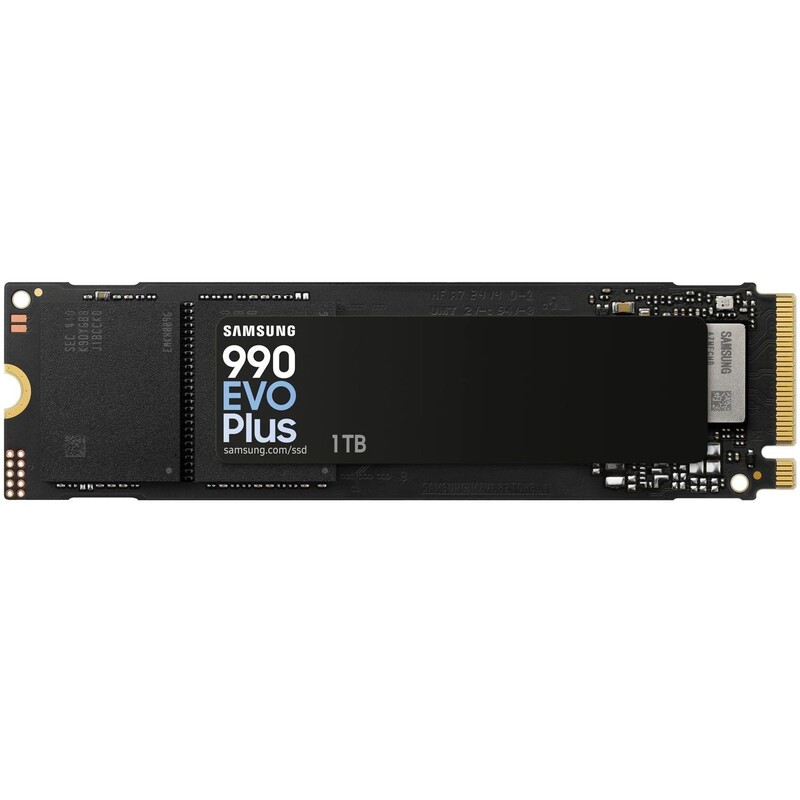 Накопитель SSD  1ТB Samsung 990 EVO Plus M.2 2280 PCIe 5.0 x2 NVMe V-NAND TLC (MZ-V9S1T0BW)